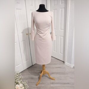 Calvin Klein Light Pink Midi Sheath Dress